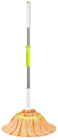 SUREK Reutilizable Fregona portátil de Acero Inoxidable con 2 Cabezales de fregona, Sistema de Limpieza de Suelo retráctil para Ventana de Suelo del hogar Desmontable