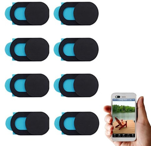 Webcam Abdeckung,8 Stück Kamera Abdeckung Handy,Laptop Kamera Abdeckung,Eye Webcam Cover Slide Webcam Cover,Kamera Cover Folie Ultradünn für Laptop Smartphone Tablet Handy Schutz Ihrer Privatsphäre