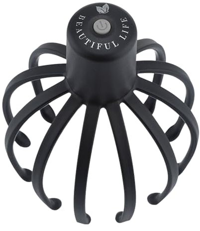 MWZBTG Octopus Head Massager Scalp, massaggiatore per la testa, massaggiatore per la testa, ragno, massaggiatore per il cuoio capelluto, massaggiatore per la testa senza fili con 3 modalità, artiglio