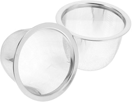 Zerodeko Lot De 2 Passoires à Thé En Acier Inoxydable 6,5 Cm Filtre Robuste Infuseur De Feuilles Pour Théière Usage Quotidien