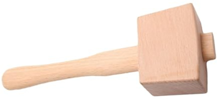 SEWACC Holzklüpfel aus Buchenholz Robuster Schreinerhammer für Holzschnitzerei und DIY Ergonomischer Holzhammer mit Komfortablem Griff Kompakt und Vielseitig für Heimwerker und