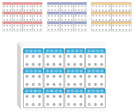 6 tarjetas de entrenamiento visuales para niños, con puntos interactivos, ayuda de aprendizaje para guardería, sensoriales, niños, tarjetas de seguimiento visual, concentración, juguete educativo