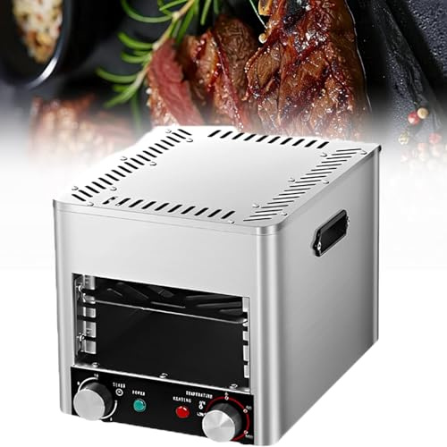 MANYOUYOU Asador Eléctrico para Carnes, Asador De Carnes, Asador De Mesa para Interiores De 1450 °f, Máquina De Barbacoa para Exteriores para Carnes, Hamburguesas Y Pizzas. A