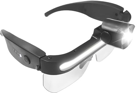 Gafas De Seguridad Con Iluminación: Gafas De Seguridad De Laboratorio Con 2 Modos De Luz, Antivaho, Resistente Material ABS TPU PC Para Trabajos En El Compartimento Del Motor En La Obra Solución Práct