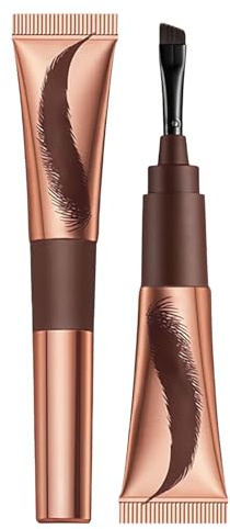 MOTIBACK Set de gel para tatuajes de cejas, opciones multicolores (café/gris/marrón rojizo/marrón chocolate), hasta 5 días de duración, fácil de exfoliar para cejas definidas (marrón óxido)