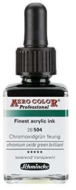 Schmincke AERO COLOR Professional Chromoxidgrün feurig 28 ml, 28 504 023
