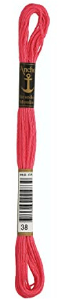 Anchor Stickgarne, 100% Baumwolle, 38, 8m, 3