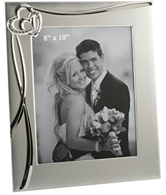 Oaktree Gifts 3D Waves & 2 Hearts Photo Frame 8 x 10