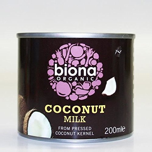 Biona Organic Coconut Milk 200 ml (Pack of 8)