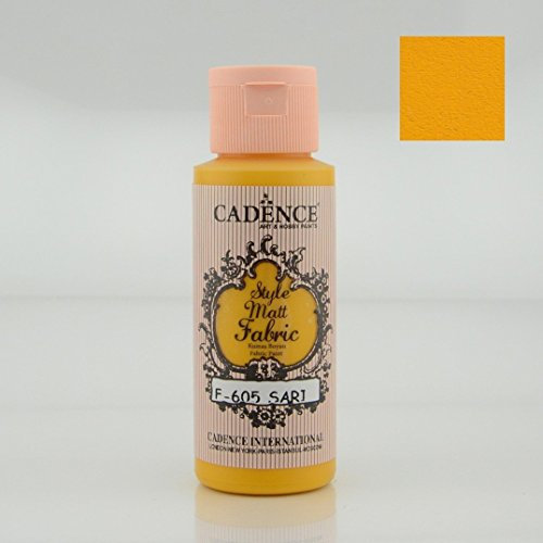 Cadence Pintura Textil Mate Amarillo 59ml