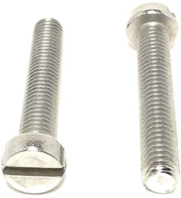 M6-1.00 x 35 Stainless Steel Slotted Cheese Head Machine Screw DIN84 A2 M6x35 (20 Pieces)
