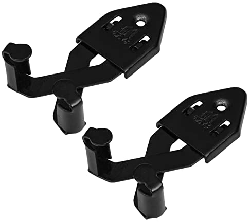 Mythrojan Metal Single Sword Wall Mount Vertical Sword Mount Display Wall Hanger Adjustable Multifunctional Mount Wall Décor Rack for Axe, Knife - Black, Pack of 2
