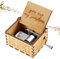 Carillon Legno, Carillon Legno Manovella, Regalo Compleanno Adulti Bambini, Carillon Incisione Vintage You Are My Sunshine