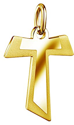 JEVELION Taukreuz Antoniuskreuz T-Form für Damen, Herren und Kinder Kreuz-Anhänger 333 Gold 8 Karat