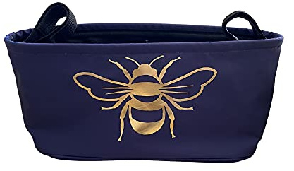 Bolsa organizadora para cochecito, bolsa para pañales, se adapta a cualquier cochecito o cochecito, bolsa para silla de ruedas, también ideal para patinadores y caminantes (abejas)
