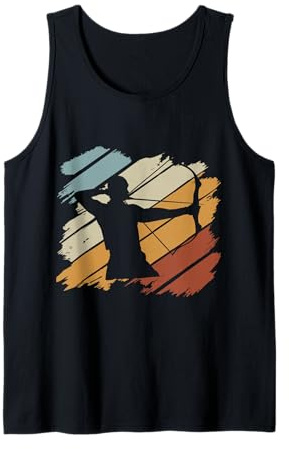 Bogenschießen Geschenk Bogen Pfeil Männer Schützenverein Tank Top