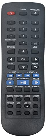 VINABTY Télécommande remplacée N2QAYA000015 Convient pour Panasonic DVD CD Player DVD-S48 DVD-S700 DVD-S68 DVD-S500EP-K DVD-S500 DVD-S485
