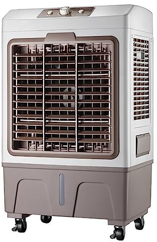 Yqyc Ventilador de Aire Acondicionado Industrial Móvil, Enfriador de Aire Evaporativo con Capacidad De Tanque de Agua de 55 L, 3 Velocidades de Viento, Adecuado para Uso en Interiores y Exteriores
