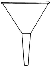 Hecht Embudo de vidrio de borosilicato 3.3, Khar, 12 cm de diámetro