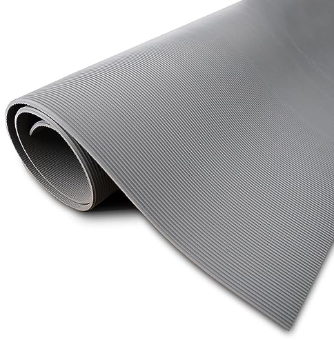 Isoliermatte Volta - Elektro-Schutzmatte aus SBR-Gummi - 120 x 50 cm Grau | Stärke 4,5 mm - bis 50.000 Volt Durchschlagfestigkeit - Bodenbelag für elektrische Isolierung - rutschfest & isolierend