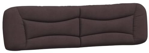 vidaXL Kopfteil-Kissen Hvar Dunkelbraun 200 cm Stoff