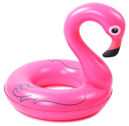 1 Stück Schwimmring, Aufblasbarer Flamingoring, Schwimmbad-Requisiten, Aufblasbare Partydekorationen, Poolspielzeug, Kinderringboje (Rosa)