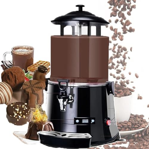 YhsPkh Derretidor De Chocolate De 5 L/10 L (30 ℃ -90 ℃), Dispensador De Chocolate Caliente - Pantalla Digital LED, para Calentar Café, Jugo, Leche, Chocolate, Té, Té,10L