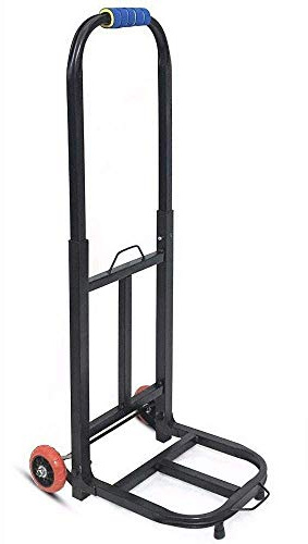 Dntum Iron Multi-Functional Folding Sack Trolley with Anti Puncture Rubber Wheels and 150 kg Capacity Sack Barrows for Luggage Moving (Style #5)