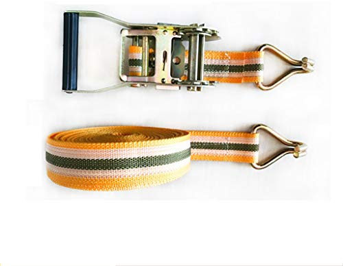 Spanngurte mit Ratsche, Spanngurt mit Ratsche, Spanngurte – 4 cm Breite – 3 m – Zugkraft 800 kg – Spanngurte mit Ratsche, robust für Ladungsgurte, die mit kleinen LKWs gebündelt werden (Größe: 8