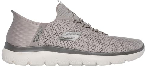 Skechers - Zapato Deportivo Casual de Rejilla, con Cordones elásticos y Suela de Goma,Tela,caladas, para: Hombre