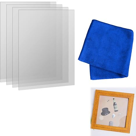 CZNBZIU Acrylglas Platten A4, Plexiglas Platten 1Mm Dick, Klare Kunststoff Acrylplatte Transparente Kunststoffplatte Plexiglasplatten Für Bilderrahmen, Malerei, Tischaufsteller