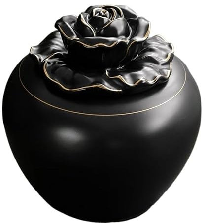 Tarro de cerámica para alimentos, lata de té grande, tarro hermético de cerámica, carrito para té, caja de té, contenedor de té, organizador de té, caja de almacenamiento, lata de té, despensa, conte