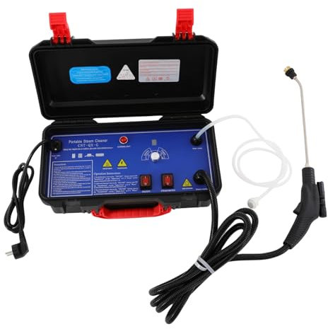 Pulitore a vapore ad alta pressione, 3 KW, pulitore a vapore ad alta temperatura, pulitore a vapore multiuso, 3 – 3,5 Pa, con testine multifunzione per mobili da cucina, bagno, auto e finestre