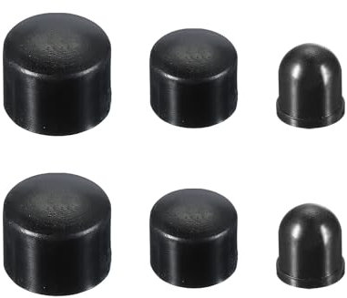 PATIKIL Skateboard Bushings, Long-Board Truck Ersatz Pivot Cups Rebuild Set für Outdoor Skateboard Teile 18mm 16mm 12mm, Schwarz