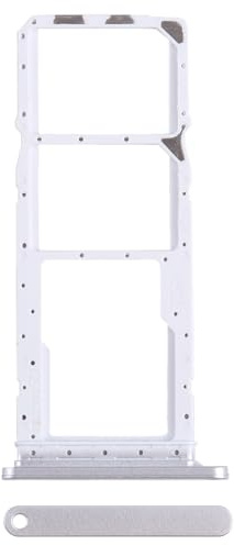 Chariot plateau de logement tray compatible avec Samsung Galaxy A05S SM-A057F A057 porte carte Sim1+ SIM 2 + fente pour compartiment logement mémoire micro SD carte (argent)