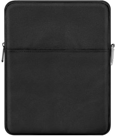 MoKo 9-11 Zoll Tablet-Tasche, Schlank | Tablet-Tragetasche passt für Tablet-Tasche passt für iPad Air 11 Zoll M3, iPadA16 2025 und Galaxy Tab S9/S8 11 Zoll, Schwarz