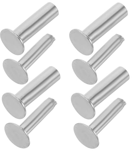 ULTECHNOVO Edelstahl Nieten Set FüR KüChenmessergriff Reparatur 4 Paar Diy Befestigung Bolzen FüR Holzgriff Messergriff Befestigungswerkzeuge