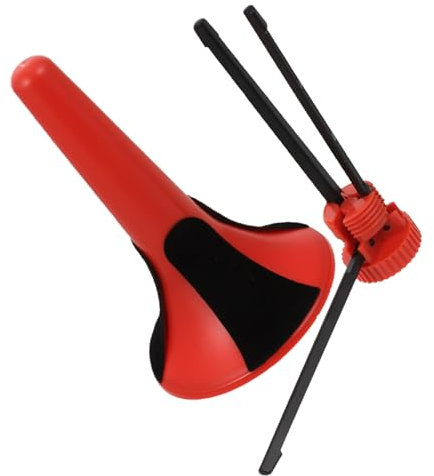 BAZEITFLOW Faltbarer Trompetenständer Mit Abnehmbaren Metallbeinen Robuster Und Tragbarer Stützhilfe Für Blasinstrumente Für Proben Und Auftritte Rot