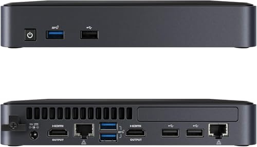 Intel NUC Chassis Element Dual LAN Mini PC Industrial Computer Intel Core i7-8665U 4-core/8-thread vPro Processore con 8 GB RAM LPDDR3 (8GB LPDDR3+ 128GB SSD)
