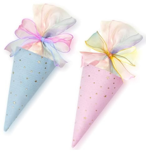 Geschenktüte Schule, 2 PCS Einschulung Geschwister Schultüte, Geschenktüte Schule Schultüte Füllung,Kleine Zuckertüte Schultüten, für Jungen/Mädchen/Schüler/Einschulung Schulanfang