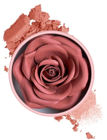 Woalopted Rose Blush Für Wangen, 3D Blütenblatt Inspiriertes Gesichtspulver, 3D Rosenblatt Effekt Rouge Für Damen & Mädchen Leichtes & Aufbaubares Wangenmakeup Natürlicher Blush Teint