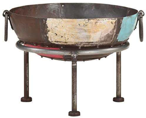 Generico Braciere Rustico Colorato Ø 40 cm in Ferro,Multicolore,4.4kg,321945