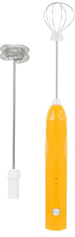 NIYANGLE Batidora Eléctrica para Leche y Varillas, Espumador de Café y Mezclador para Cocina Doméstica y Repostería