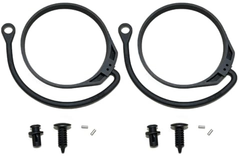 Lote de 2 cables de retención para tapón de gasolina universal con cordón curvo y anillo correa de sujeción de goma, accesorio de repuesto para tapa de depósito de fijación sólida