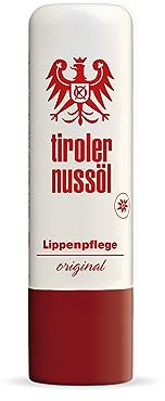 Tiroler Nussöl Original I Lippenpflege Stift I Lippenbalsam ohne Parfüm ohne Farb und Konservierungsstoffe I ohne mineralische Öle und Wachse I tägliche Pflege für empfindliche Lippen I Lip Balm 5 g