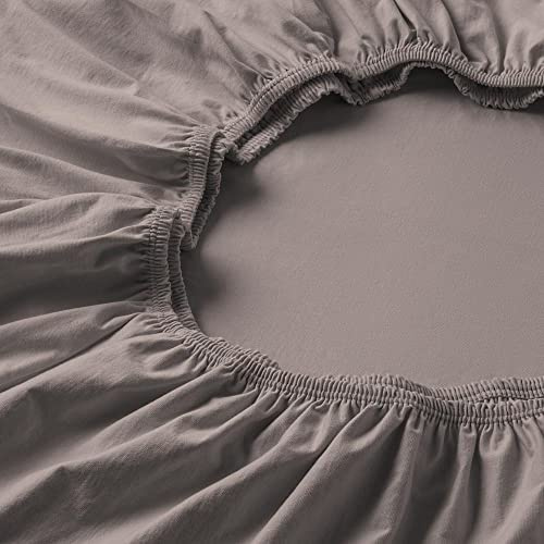 ESTELLA Spannbetttuch Feinjersey | Kiesel
