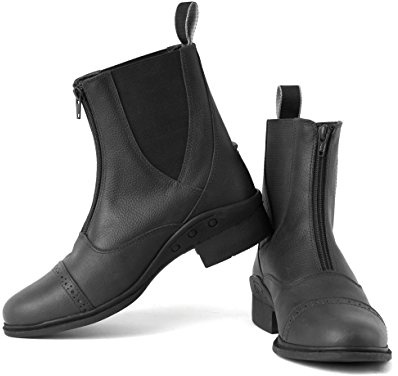 Rhinegold 0 Elite Detroit Zip Paddock Boot-6 (39)-Black Stiefel, Schwarz, Size 6 (EU39)