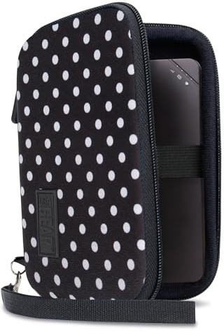 USA Gear Mobiler WLAN-Hotspot-Tragetaschenhalter mit Ethernet-Kabeltasche – kompatibel mit GlocalMe, Skyroam Solis, Netgear, TP-Link M7450 M7650 M7350, Huawei, Tenda 4g185 und mehr