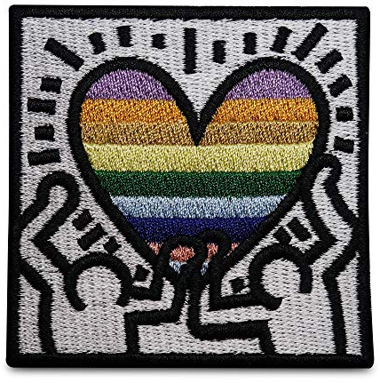 Finally Home Pride Herz Kunst Patch zum Aufbügeln | Patches, Bügelflicken, Flicken, Aufnäher