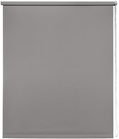 Thermal Blackout Blinds, Light Grey 80cm (31.49), 165cm Drop - Blackout Roller Blinds For Inside and Outside Recess Fitting - Window Blinds of Multiple Colours and Sizes by New Edge Blinds